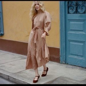 SOLD - Doen Charlotte Dress - Adobe - Size Large